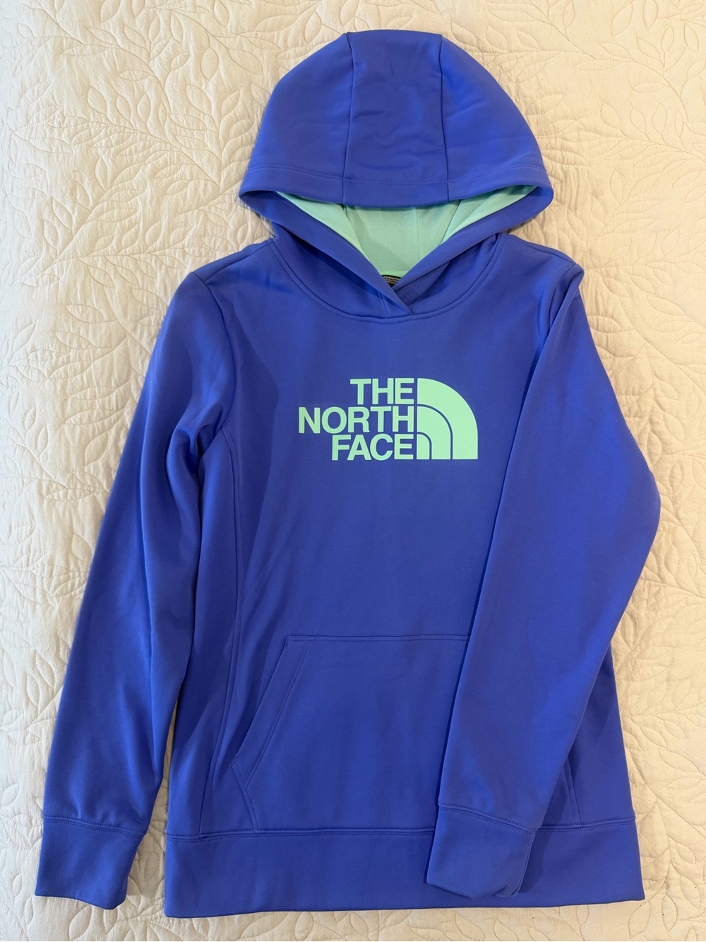The North Face Women’s Hoodie Purple with Mint Logo